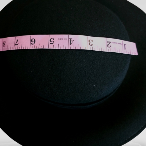 Vintage Burberrys Classic 100% Wool Hat Fedora Black One Size - Picture 14 of 15